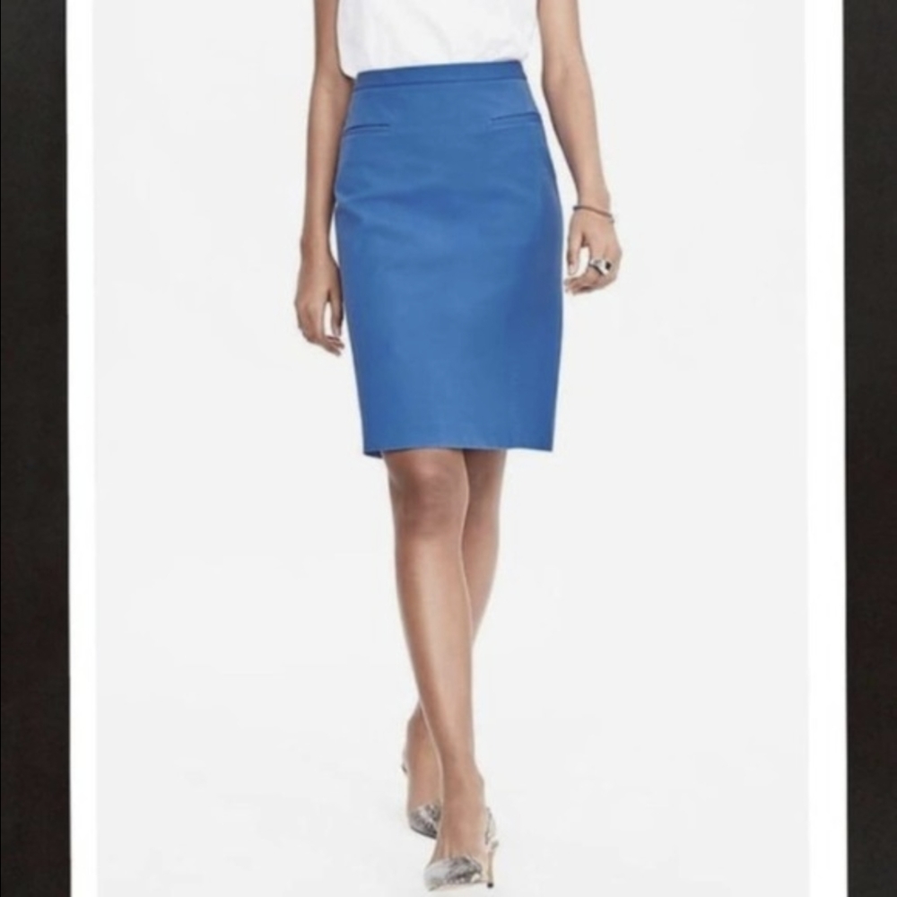 Banana Republic Royal Blue Pencil Skirt with Slit
